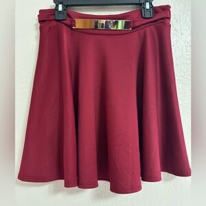 A’GACI skirt in wine color, size M, made in the US